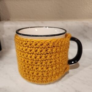 Cozy Yellow Knit Mug